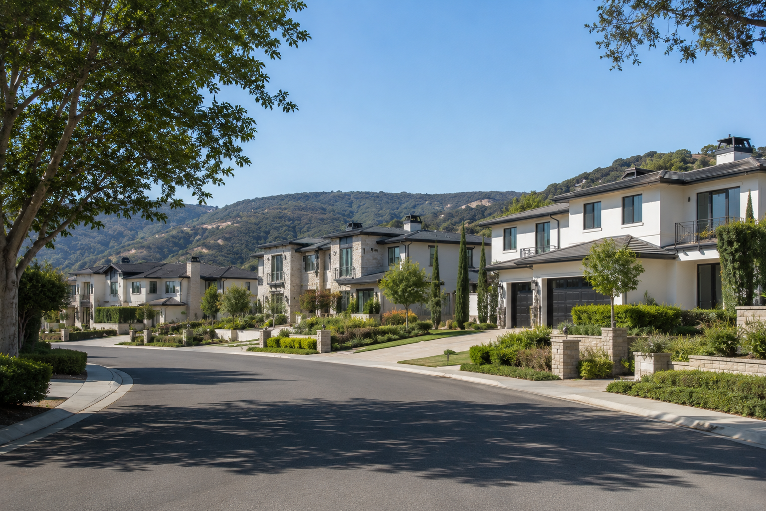 Ali Shariat | Real Estate Group | Why More Buyers Are Moving Out of Los Angeles for Better Value and Space Luxury suburban neighborhood with spacious homes and tree-lined streets